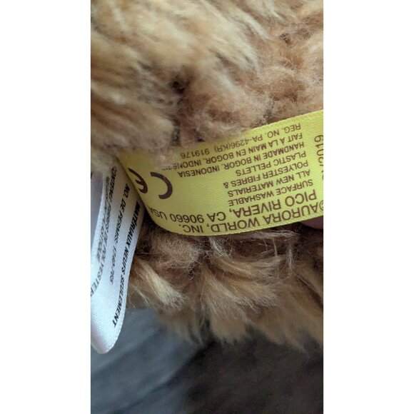 Miyoni by Aurora Brown Poodle Dog Plush Stuffed Animal toy Labradoodl 8" - Picture 5 of 10